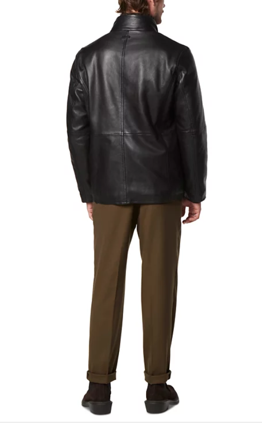 Men’s Wollman Smooth Leather Racer Jacket2