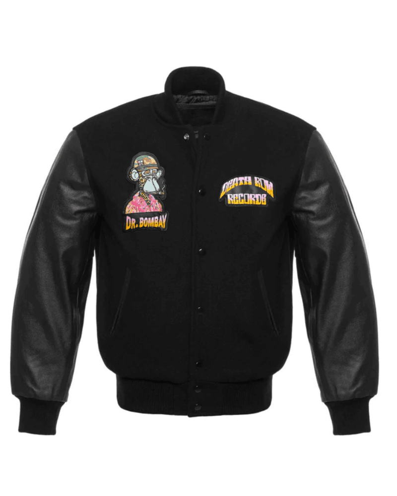 Snoop Dog Death Row x Dr Bombay Varsity Leather Jacket 2