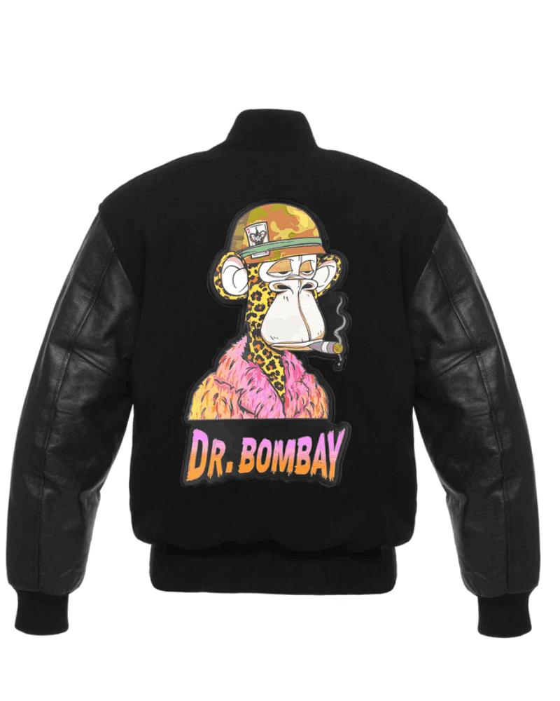 Snoop Dog Death Row x Dr Bombay Varsity Leather Jacket 3