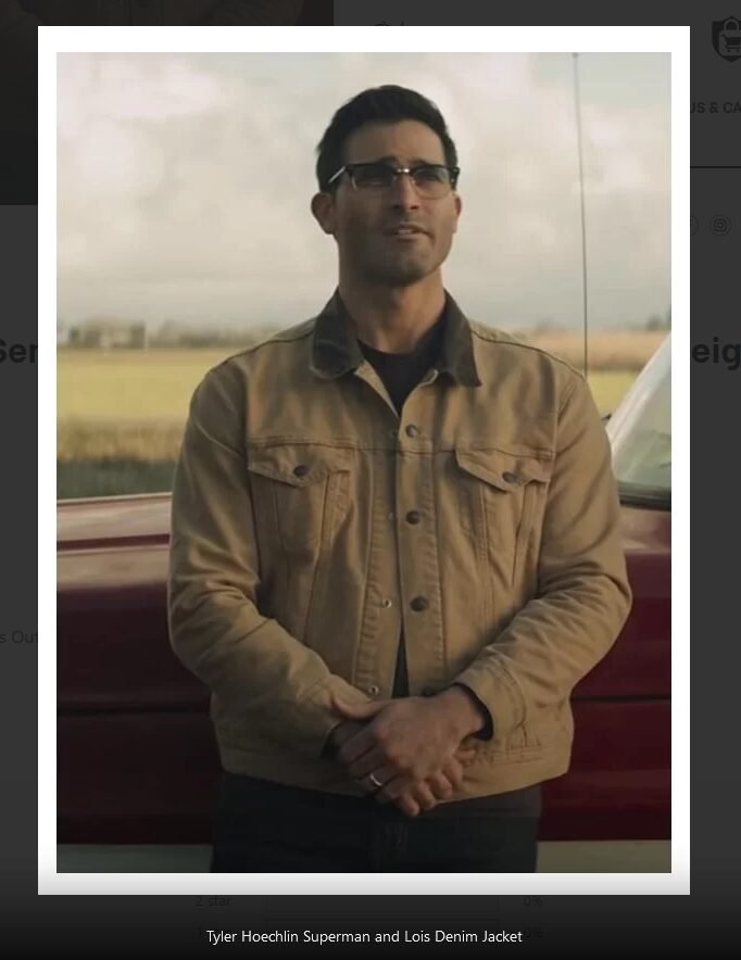 Clark Kent Superman and Lois Denim Jacket