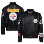 Men’s Pittsburgh Steelers Black Varsity Jacket