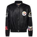 Men’s Pittsburgh Steelers Black Varsity Jacket