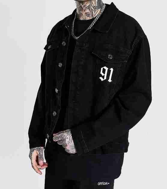 Oversized Death Row Denim Jacket2