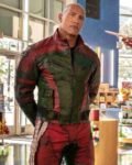 Red One Dawayne Johnson Leather Jacket