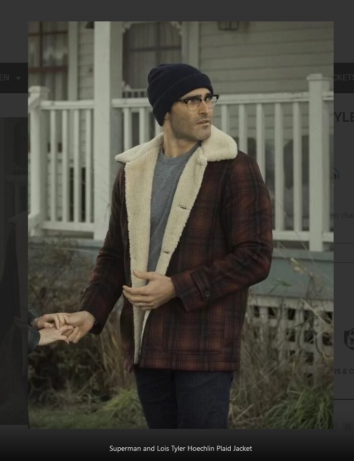 Superman and Lois Clark Kent Plaid Jacket1