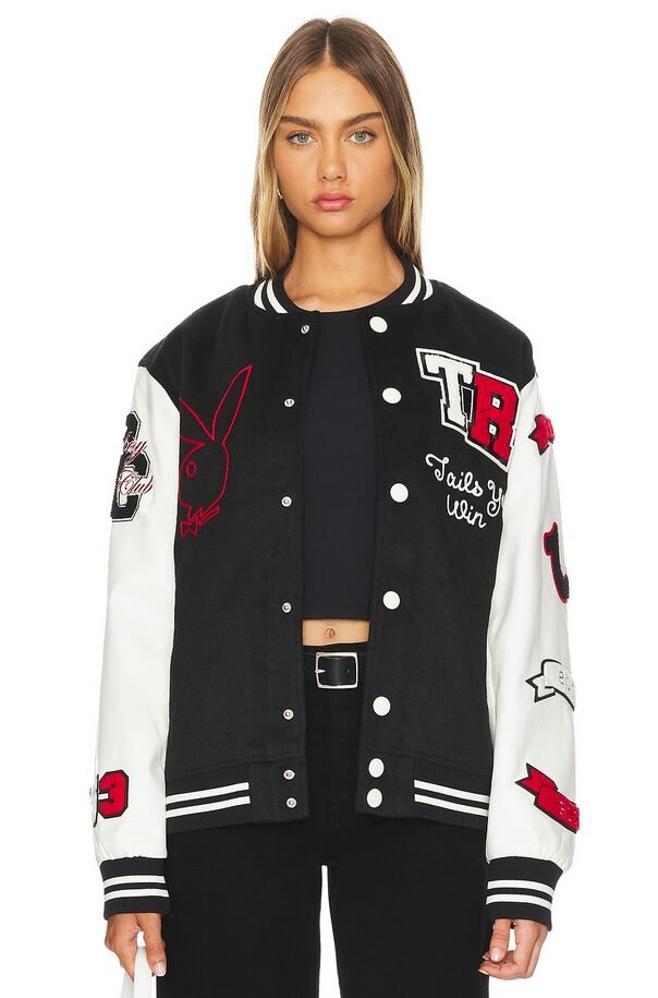 X Playboy Good Bunny Varsity Jacket