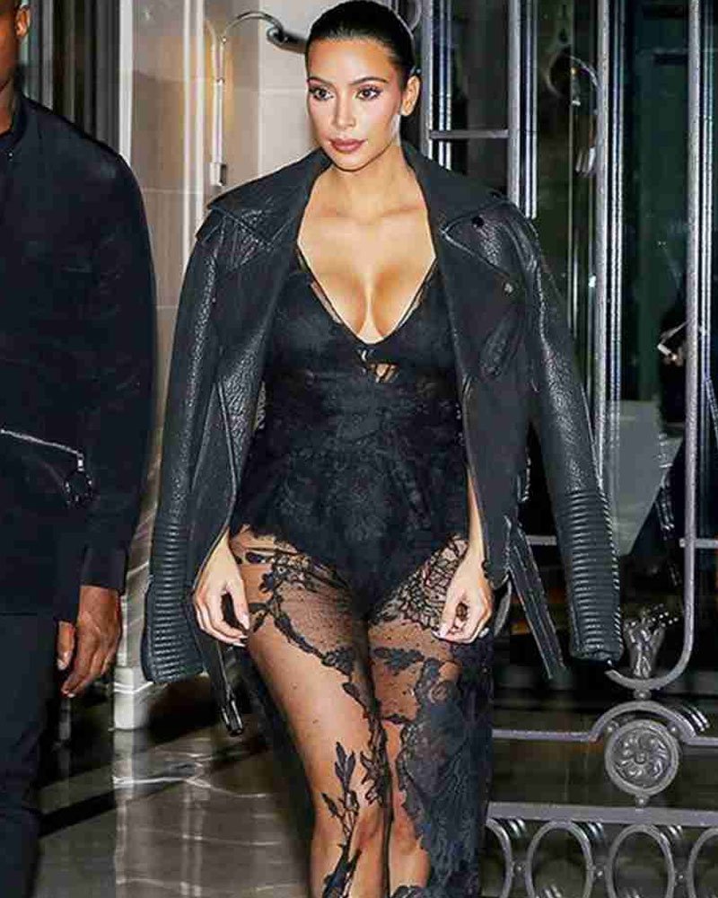 Kim Kardashian Remarkable Black Jacket