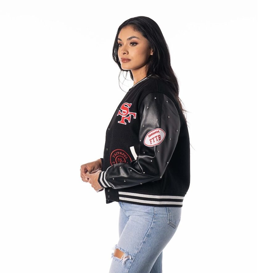 Women’s San Francisco 49ers Varsity Jacket2