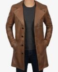 Mens-Real-Lambskin-Leather-Brown-Coat