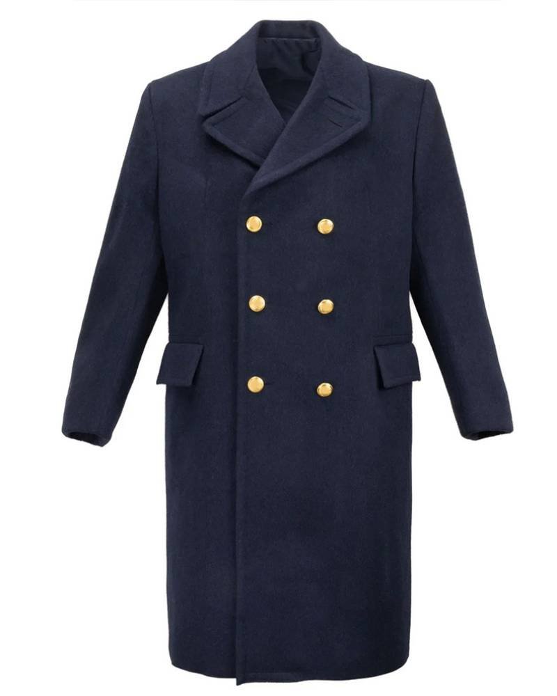 Air Force Wool Blue Overcoat-tfj