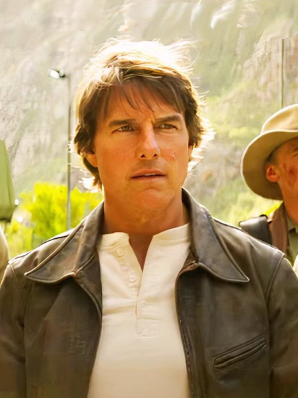Tom Cruise Mission Impossible The Final Reckoning Brown Leather Jacket 2025 -tfj