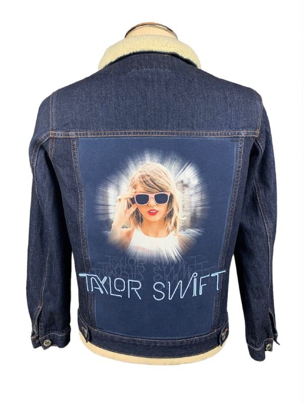 Swiftie Back Patch Denim Jacket-tfj