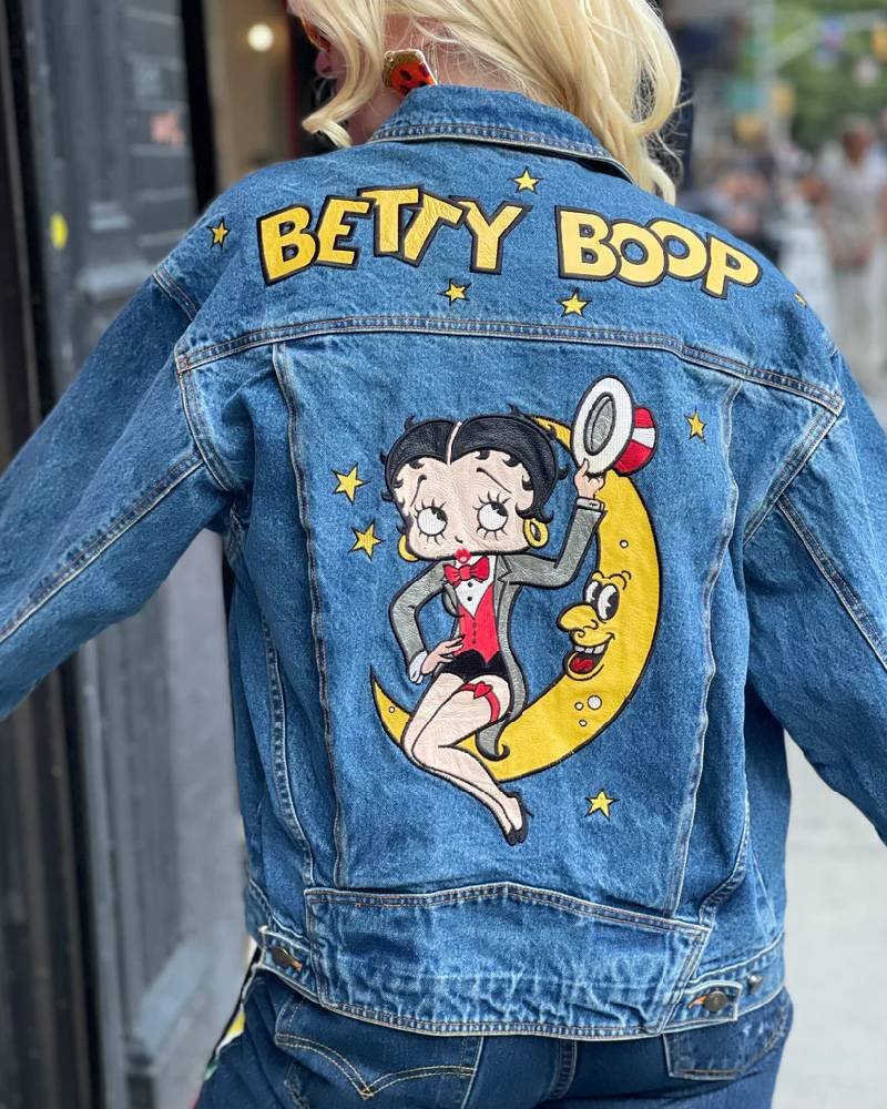 Spark Pretty Vintage 90s Betty Boop Jean Jacket