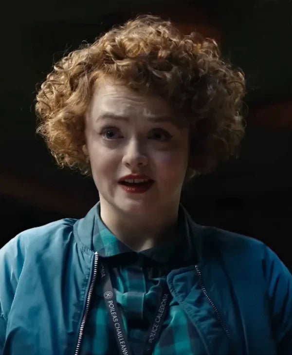 Dept. Q S01 Leah Byrne Blue Jacket – Screen-Inspired Detective Look