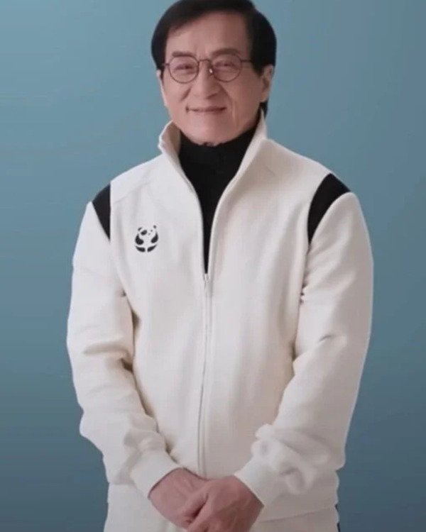 "Jackie Chan 2025 White Panda Jacket – Karate Kid Legends Limited Edition Kung Fu Coat"