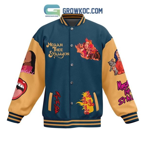 Real Hot Girl Varsity Baseball Jacket