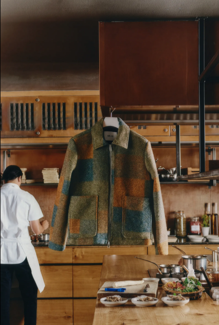 "Midnight Mosaic Gael™ Wool Deck Jacket"