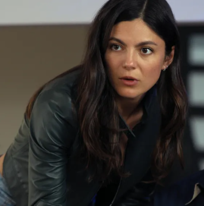 Brunner’s Shadowcut Cropped Leather – Monica Barbaro’s Black Jacket | FUBAR Season 2