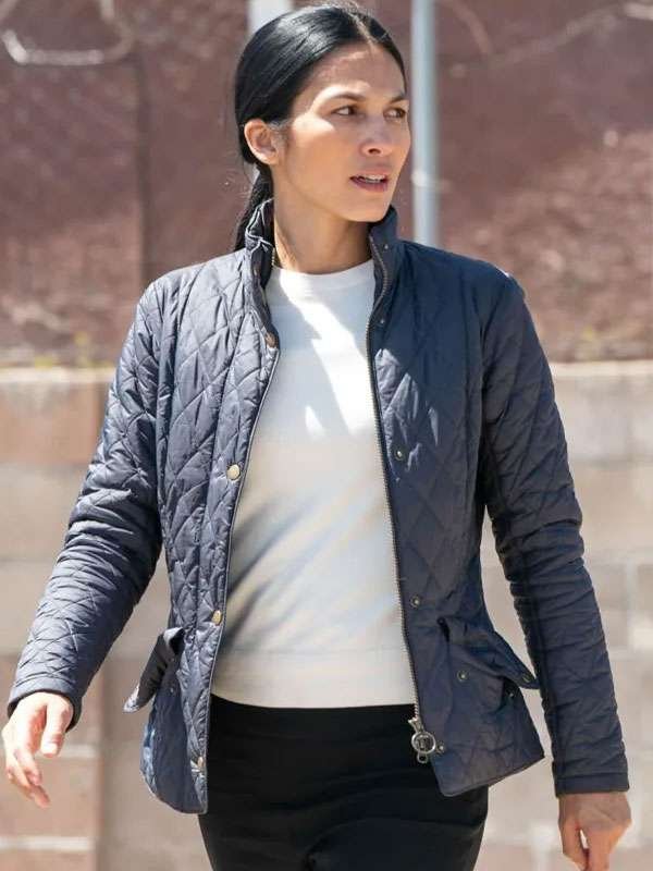 "Elodie Yung The Cleaning Lady Season 4 Quilted Jacket – TV Show Replica Coat"