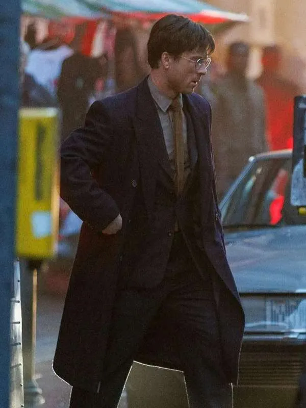 Glen Powell The Running Man 2025 Trench Coat