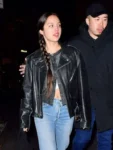 Olivia-Rodrigo-Street-Style-NYC-Black-Leather-Jacket