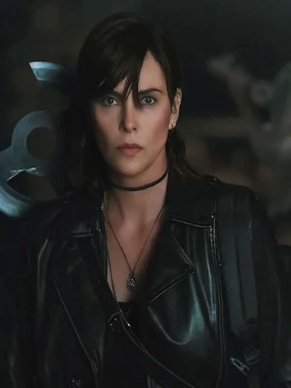 Andromache Combat Luxe Black Leather Jacket