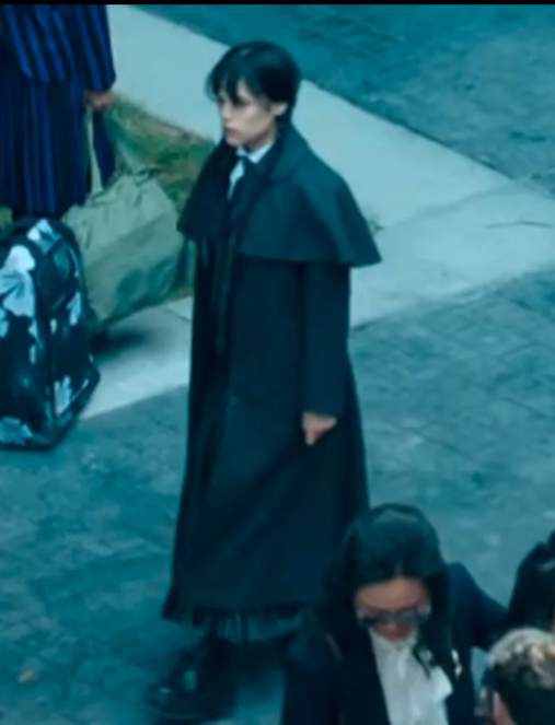 Noir Sleuth Flap Coat – Wednesday Addams S2 Edition