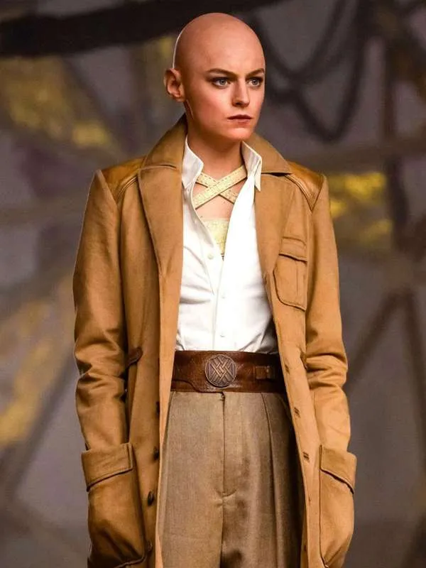 Cinematic Edge Emma Corrin Brown Coat – Deadpool & Wolverine 2024