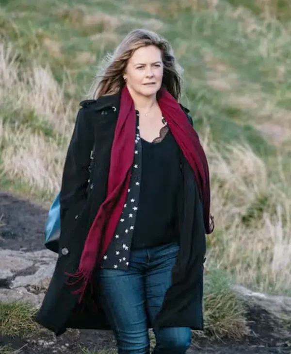 Irish Blood S01 Alicia Silverstone Wool Black Coat -tfj