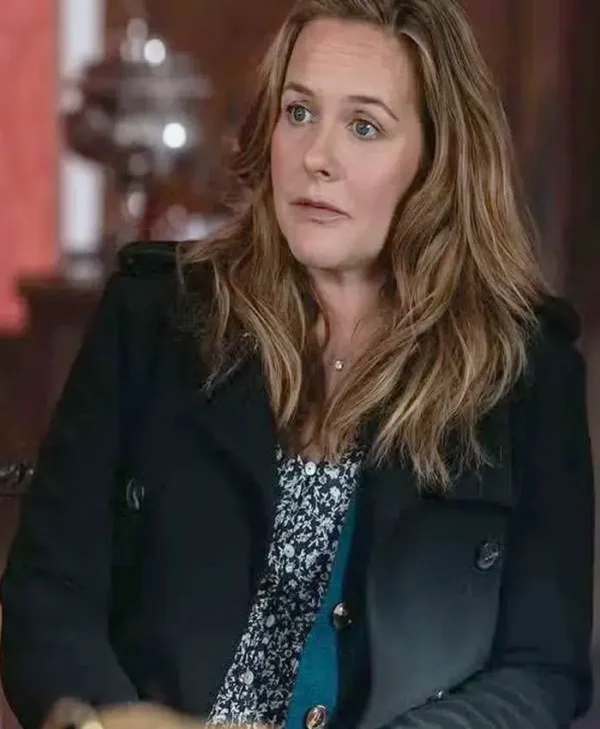 Irish Blood S01 Alicia Silverstone Wool Black Coat -tfj