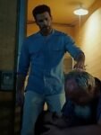 Honey-Dont-2025-Chris-Evans-Blue-Shirt