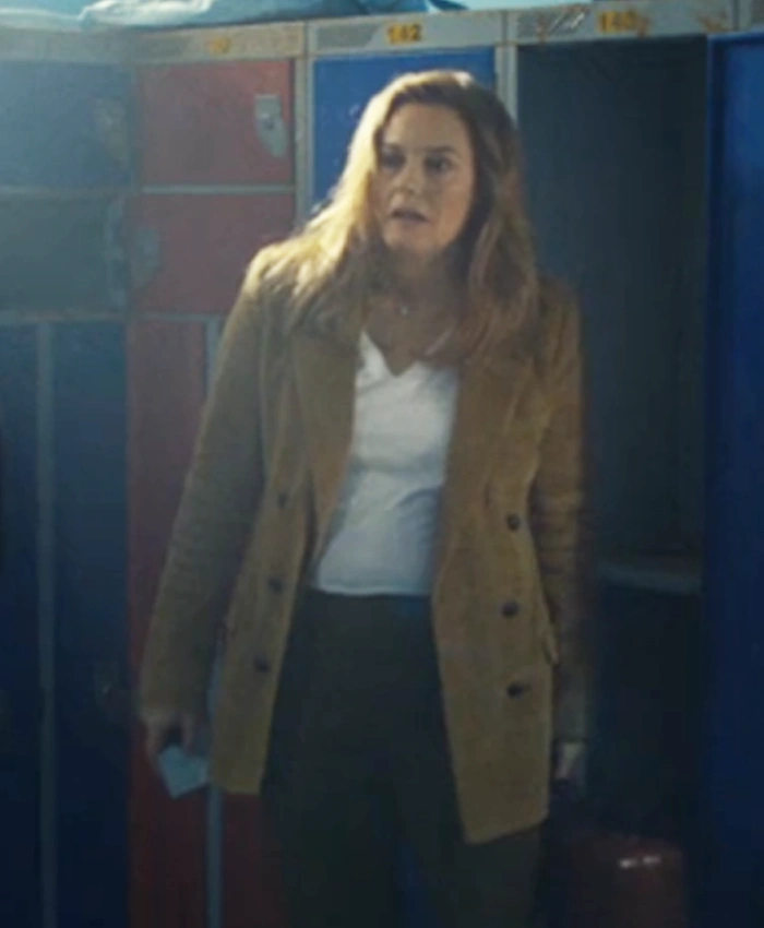 Irish Blood S01 Alicia Silverstone Wool Black Coat -tfj