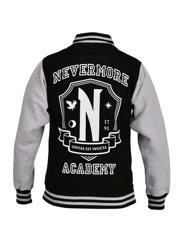 Wednesday Nevermore Academy College Jacket