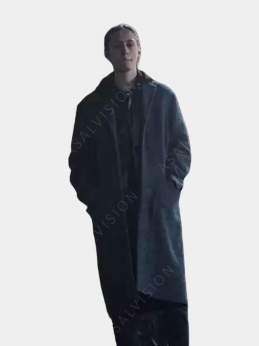 Xavier Thorpe Wednesday Percy Hynes Grey Coat -tfj