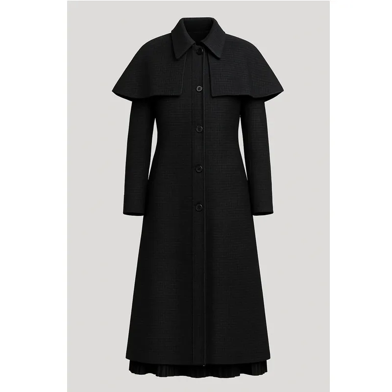 Jenna Ortega Wednesday Addams Coat -tfj
