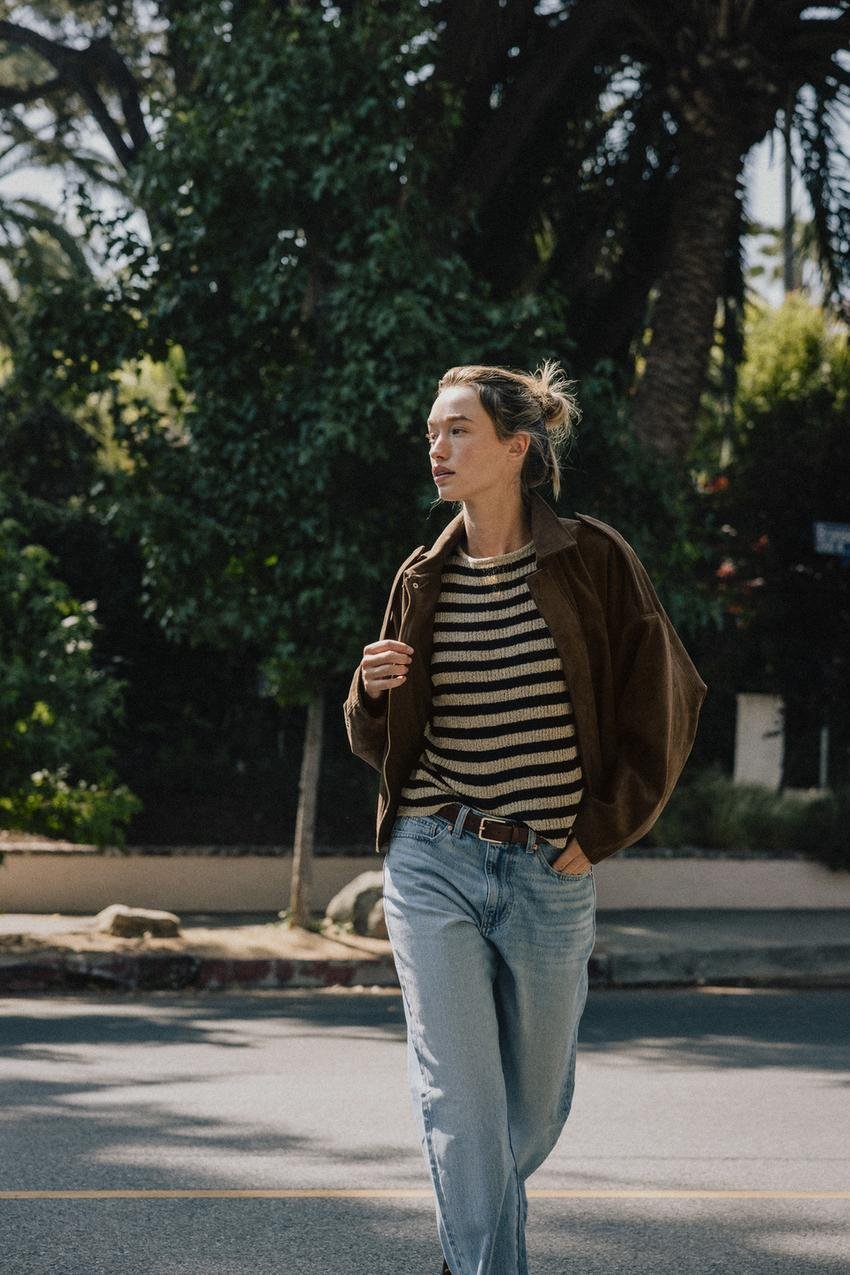 SUEDE EFFECT BOMBER JACKET - tfj