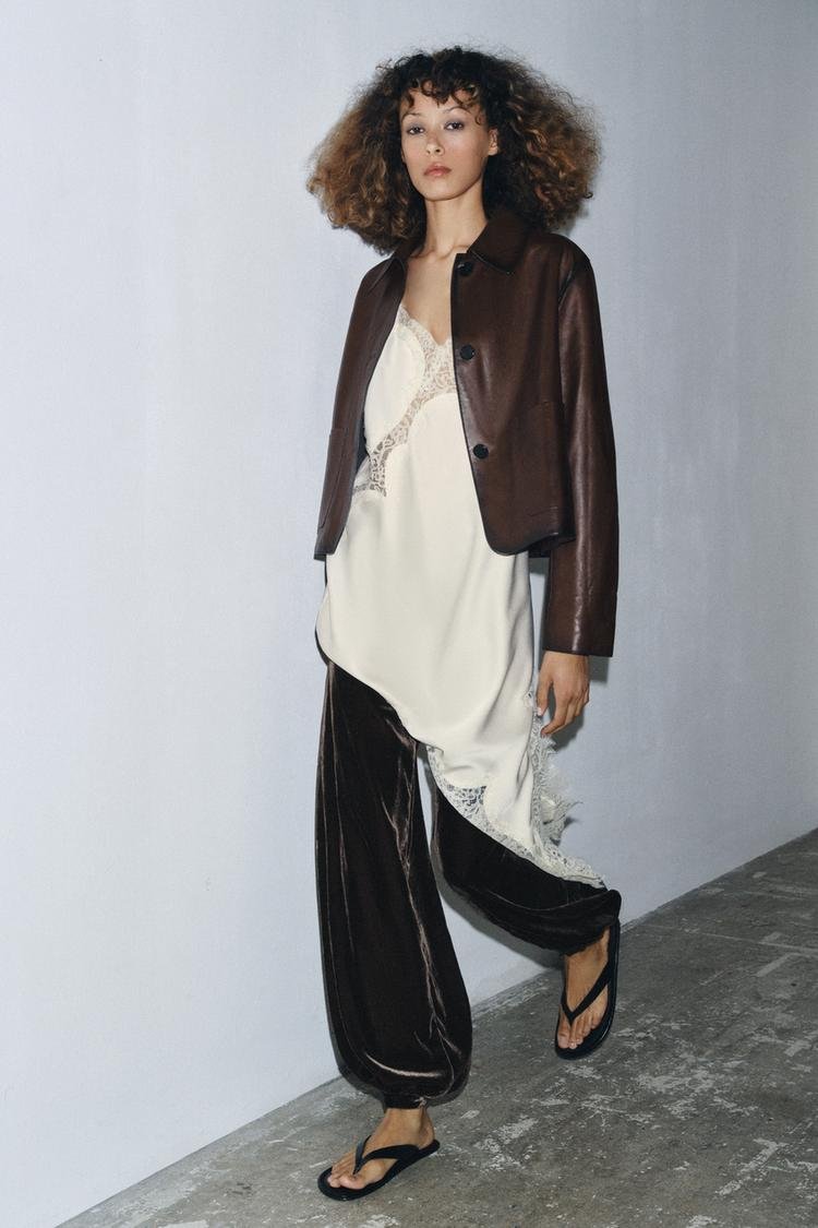 Minimal Leather Jacket – ZW Collection (Limited Edition)