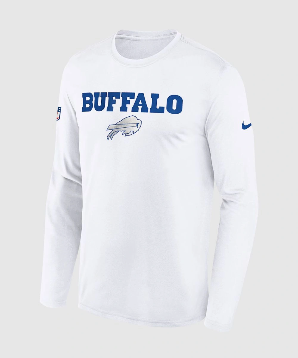 Buffalo Bills Nike 2025 Rivalries Sideline Performance Long Sleeve Tee