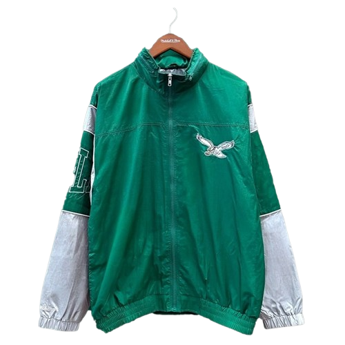 Philadelphia Eagles Kelly Green Full-Zip Sideline Jacket