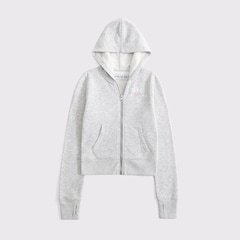 slim graphic full-zip hoodie- tfj
