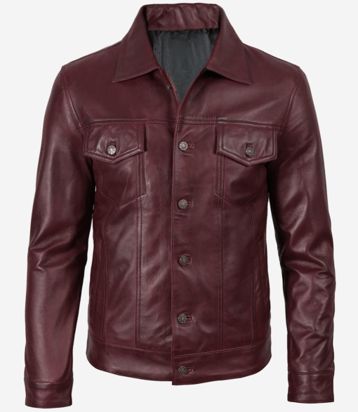 Mens-Real-Lambskin-LeatherTrucker-Jacket-510×587