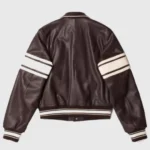 Stussy-Wales-Bonner-Brown-Leather-Varsity-Jacket-510×510
