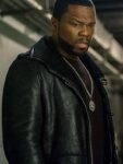 Kana-TV-Series-Power-Season-05-50-Cent-Black-Shearling-Leather-Jacket