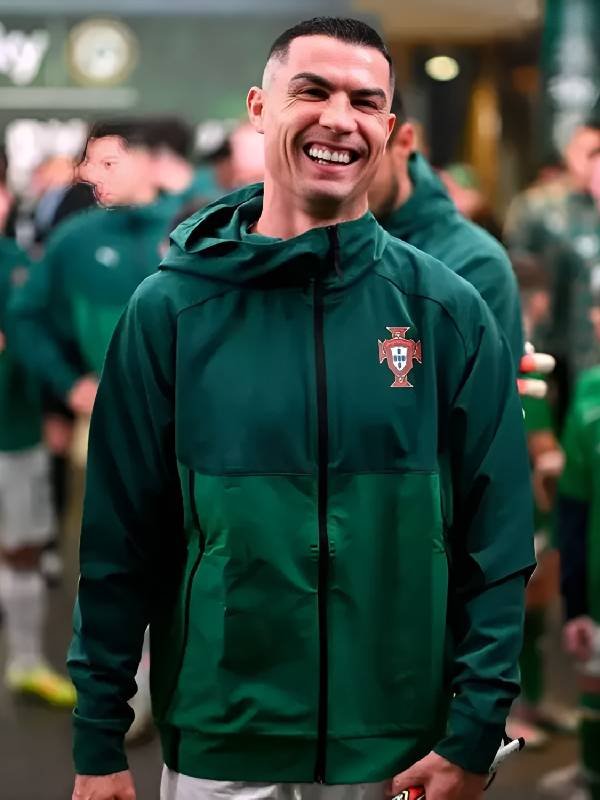 FIFA World Cup 2026 Qualifier Cristiano Ronaldo Green Jacket